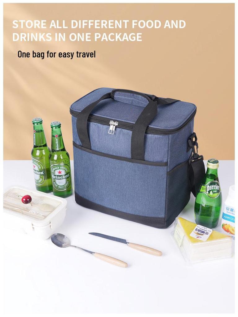 Large Capacity Insulated Oxford Cloth Picnic Lunch Bag
