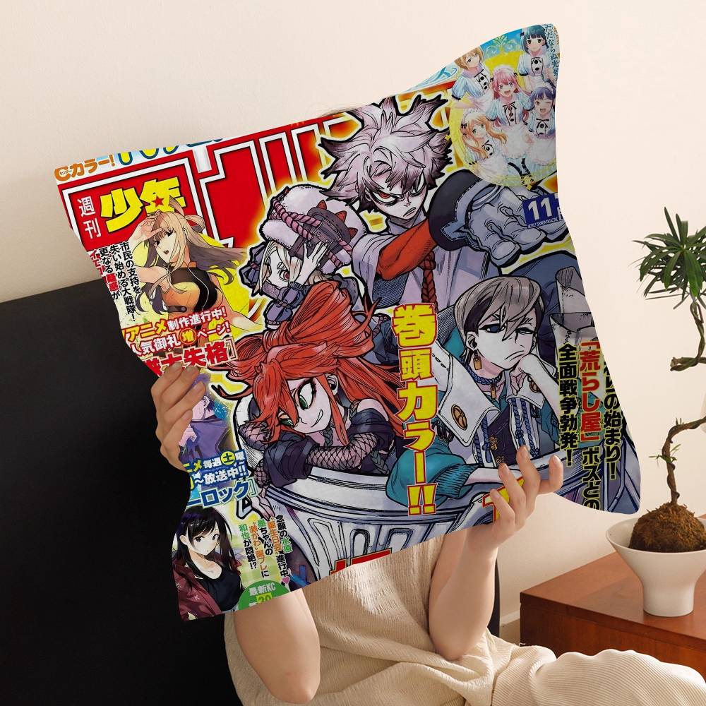 Japanese Supernatural Combat Anime GGachiakuta 4545cm Cushion Cover Pillow Cover Decor Pillowcase Home Pillowcase For Couch