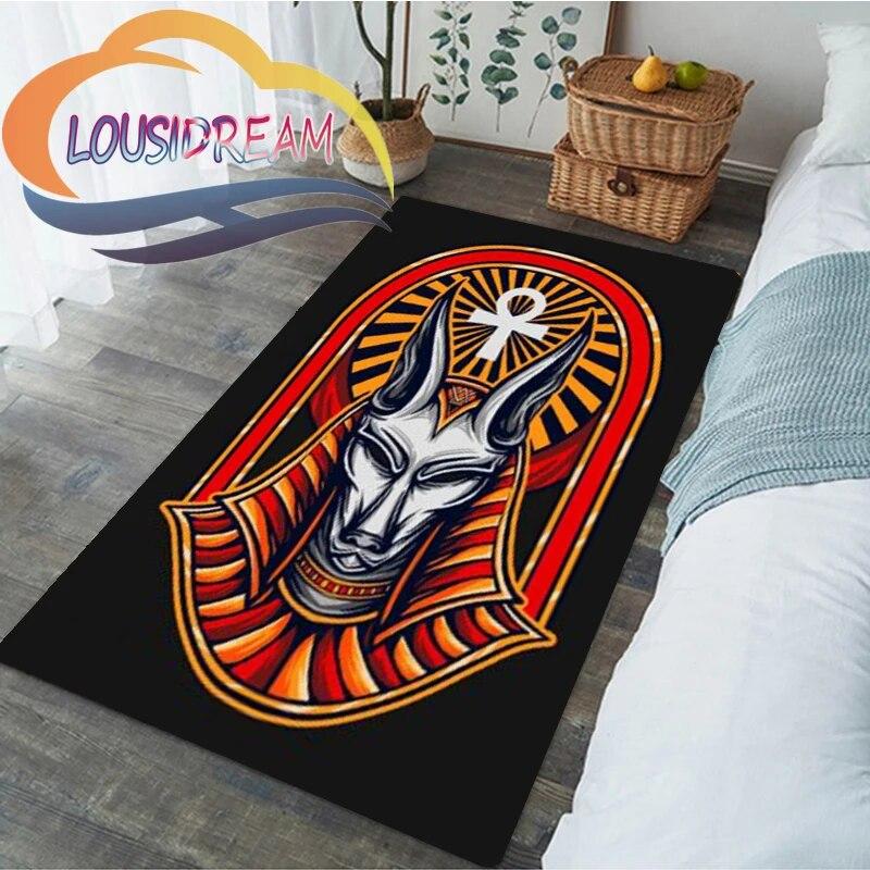Horus Zeul egiptean antic Ochiul Egiptului Faraonul Anubis fata. Sufragerie moale Covor Acasă Covoraș copii