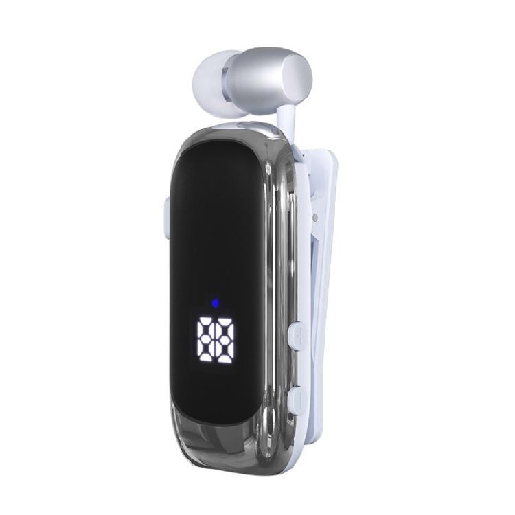 Lavalier Business Headphone Bluetooth-compatible Earphone Call Vibrating Reminder Voice Number Reporting Wireless