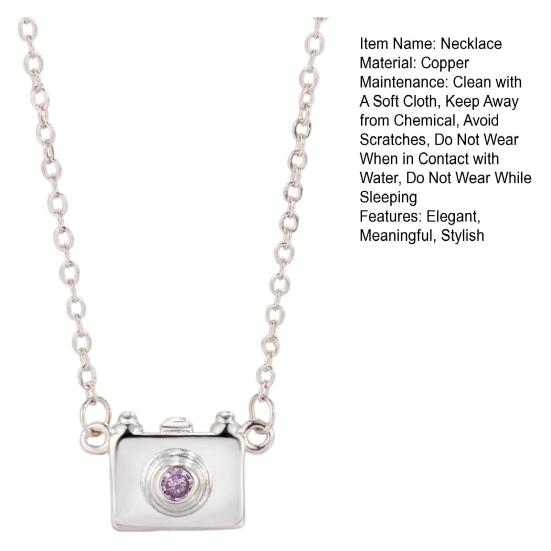 Kamera Halskjede Fotograf Kamera Anheng Choker Smykker Gave til Fotografer Journalister Reisende Selfie Elskere