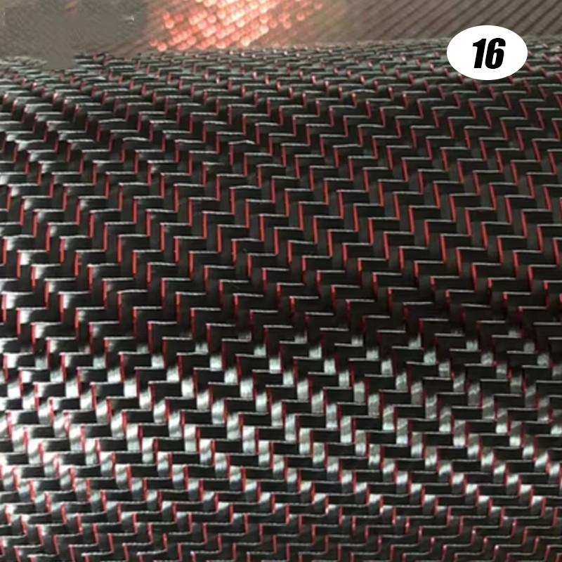 20x20cm Carbon Aramid Fiber Hybrid Fabric Cloth Twill Plain Weave Material Decor 3K Carbon Fiber Aramid Fiber DIY Material Suppl