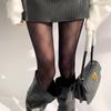 Exclusive Black Diamond Check Stockings: Women's Sheer Silk Pantyhose for All Seasons