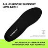Superfeet Insoles [Authorized Retailer Product] All-Purpose Support Low Arch Shock Absorption Sports Competition Black D (25-27cm)