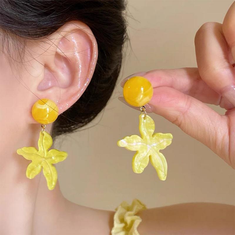 Exquisite Geometric Starfish Pendant Drop Dangle Earrings For Women Bohemia Colorful Shell Tassel Earrings Fashion Party Jewelry Gifts
