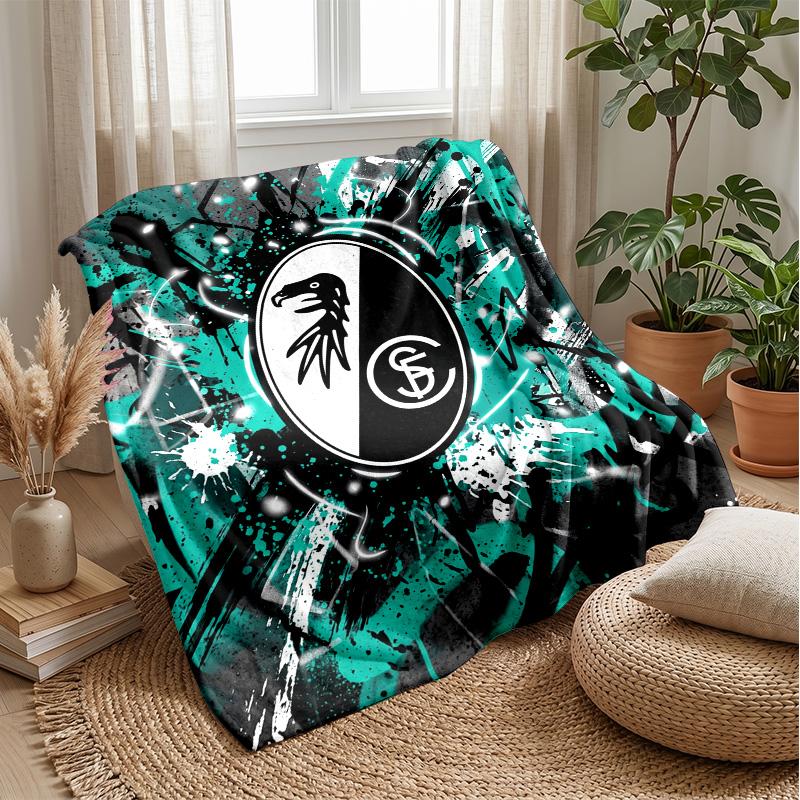 Coperta in Morbido Pile di Flanella FC SC Freiburg Leggera Accogliente Calda Coperta da Lancio per Divano Letto Arredamento per la Casa