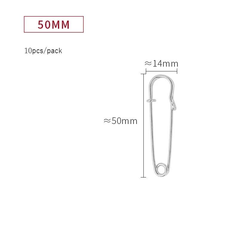 Havey Duty Large Safety Pins Metal Spring Lock Pin Fasteners for Brooch Making Needles Crafts Clothing