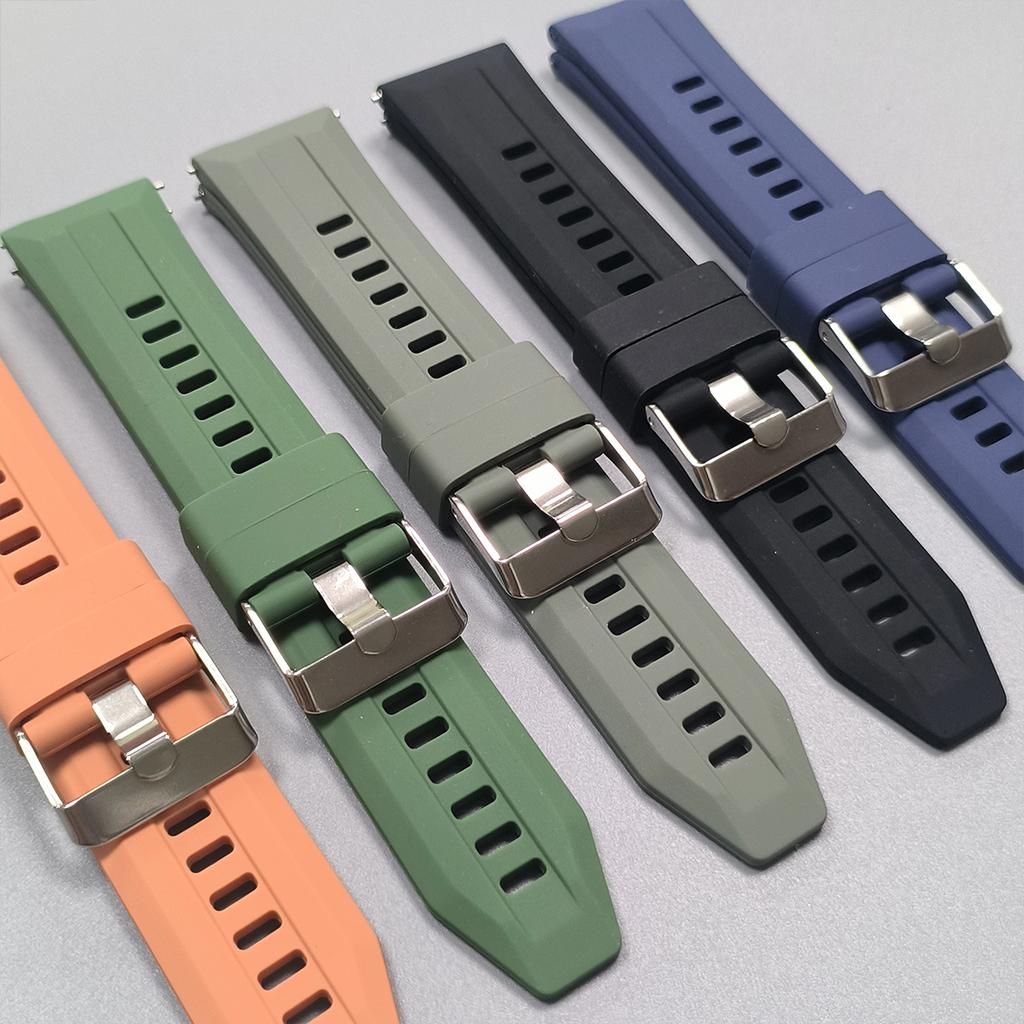 For Amazfit BIP6 6 46mm Strap 22mm Silicone Wrist Band For Amazfit BALANCE 2/GTR 4 2 3Pro 2e/Stratos 3 2s Sport Bracelet Correa