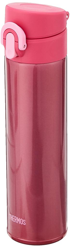 THERMOS Vacuum Insulated Portable Mug Open P (One-Touch Type), 0.4L, Pink, JNI-400