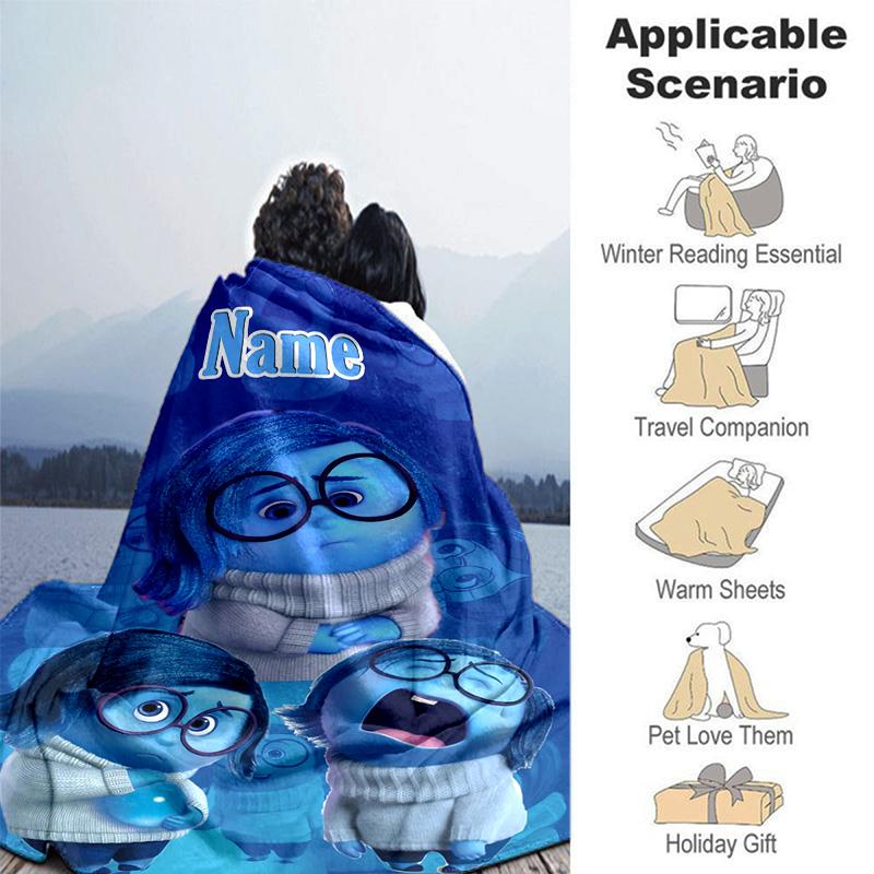 Custom 1pc Emotions Inside Out Journey Blanket, Soft And Comfortable Blanket, Casual Warm, Camping Travel Blanket, Birthday Gift Q91083