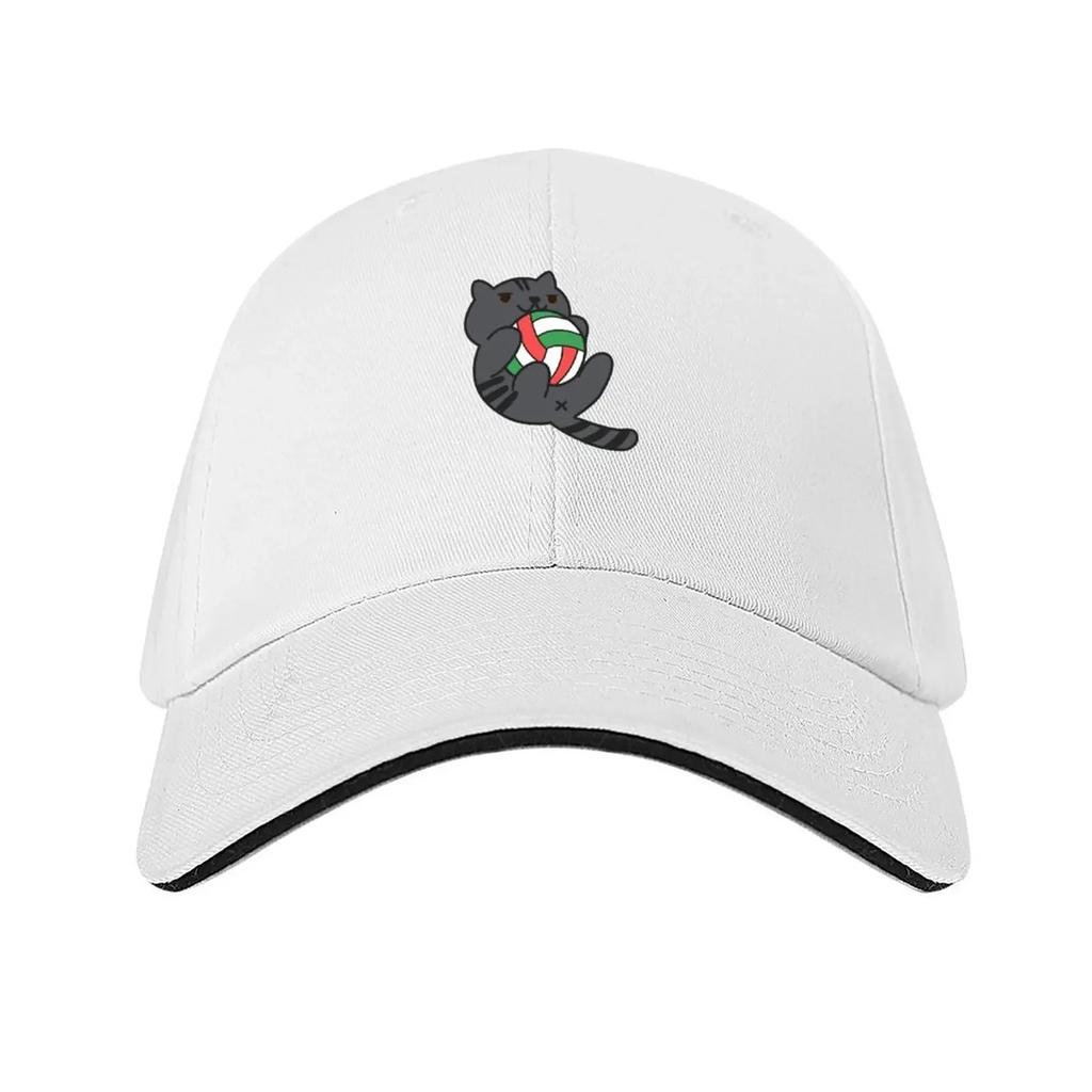 Kuroo Atsume Baseball Cap Rugby Bobble Hat fishing hat F Mens Caps Womens