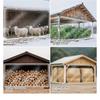 Durable PVC Chicken Coops Cover With Rope Reinforced Edges For Outdoor Poultry Shelter And Winter Insulation