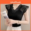 Basic Lace V Neck T Shirt For Women With Short Sleeves And Bodycon Fit For Daily Wear