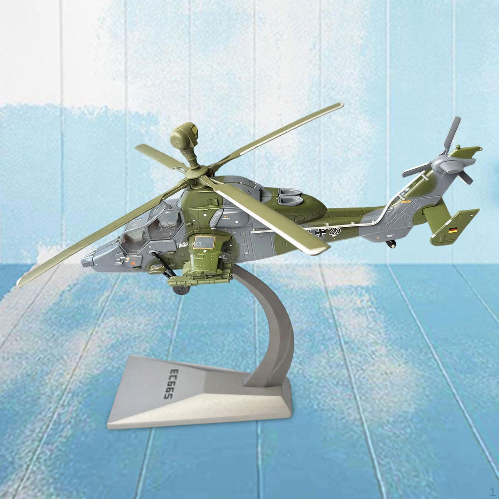 1:72 Scale EC665 Helicopter Model Airplane Display Ornament Collectible Desktop Decor