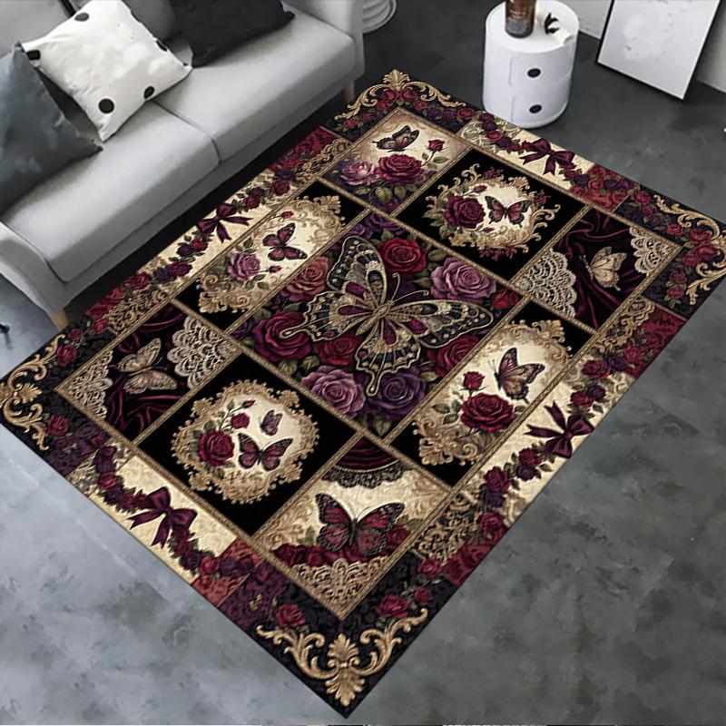 2025 New Butterfly Decoration Carpet Rug for Living Room Bedroom Home Sofa Decoration,Kids play Non-slip Floor Mat32