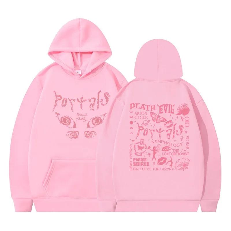 Autumn Winter Fashion New Melanie Martinez Portals Women's Hoodie Top Summer Women's Loose Short Sleeve Men's Hoodie