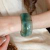 Irregular Wide Open Bangle Europe American Style Exaggerated Bracelet Simple Resin Bangle  Girls