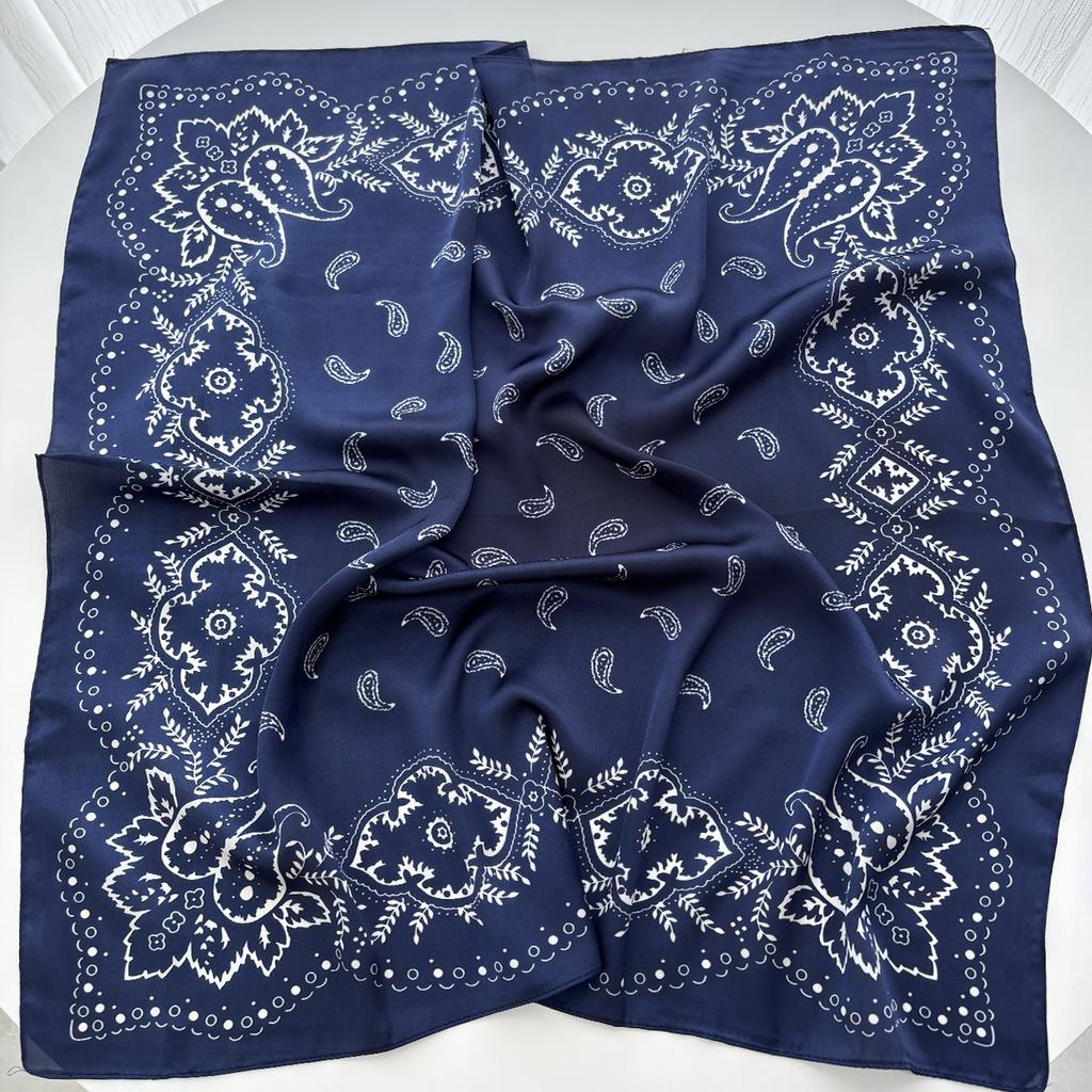 70*70cm Femei Vară Eșarfă cu Imprimeu Modă de Lux Satin Moale Bandană de Păr Eșarfă Cravată Bandă de Păr Femei Foulard Casual