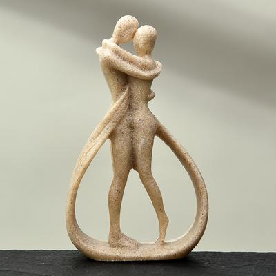 Abstract Couple Embraces Creative Resin Handicrafts Home Ornaments Porch Living Room Decoration