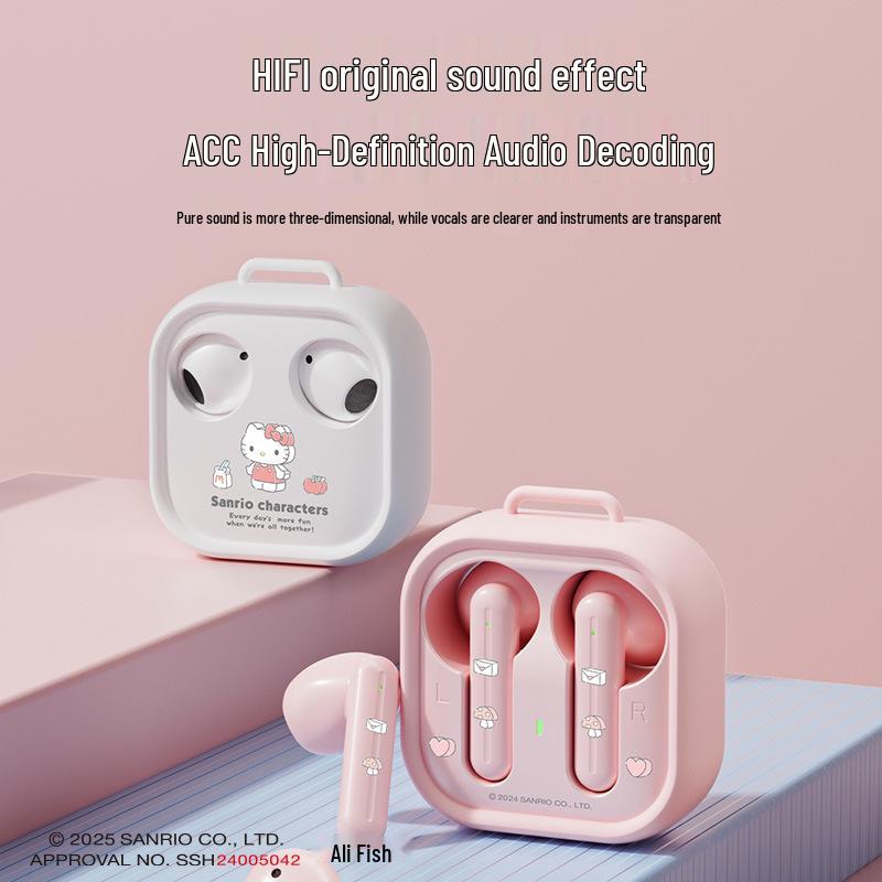 Sanrio H19 Hello Kitty Cute Wireless Bluetooth Headphones - Ideal Gift for Students and Parties