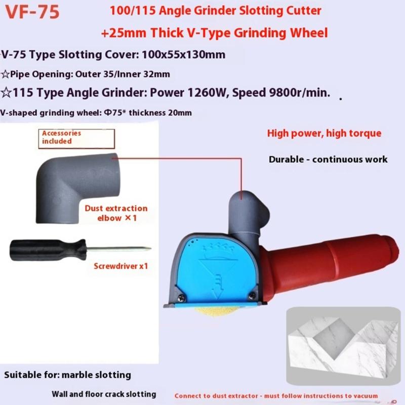 Cutting Dust Shroud for Angle Grinder Grinder Dust Shroud Adjustable Vacuum Cleaner for Wood Concrete Wall Stone