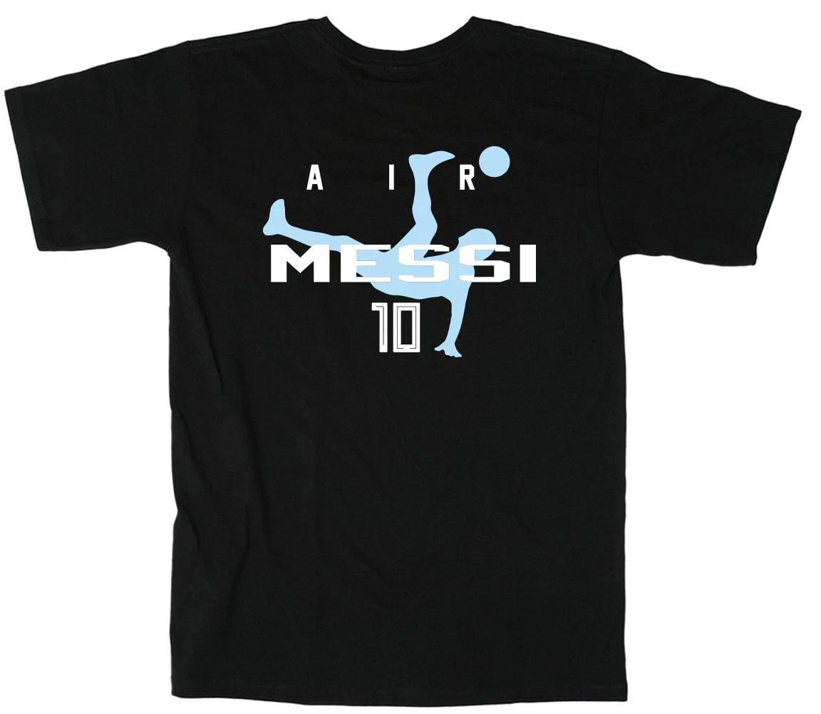 Black Lionel Messi World Cup Argentina AIR T-Shirt XXXL
