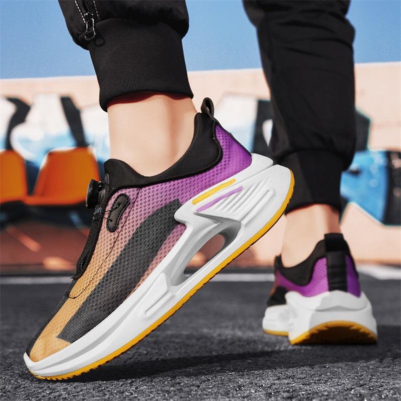 Sports Shoes for Men, Autumn Ultra-Light Shock-Absorbing Full-Foot Carbon Plate Running Shoes for Men and Teenagers, Professiona