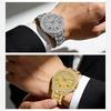 Men Luxury Full Diamond Quartz Watch Roman Numeral Date Display Iced Out Hip Hop Wrist Watch Waterproof