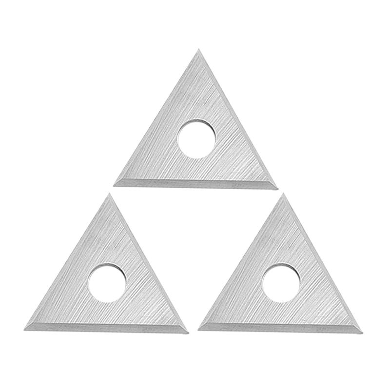 

3Pcs 1inch Triangular Double Side Scrapers Blade ,Scrapers Blade,for Removing Paint, Glues, Painting and Rust 1