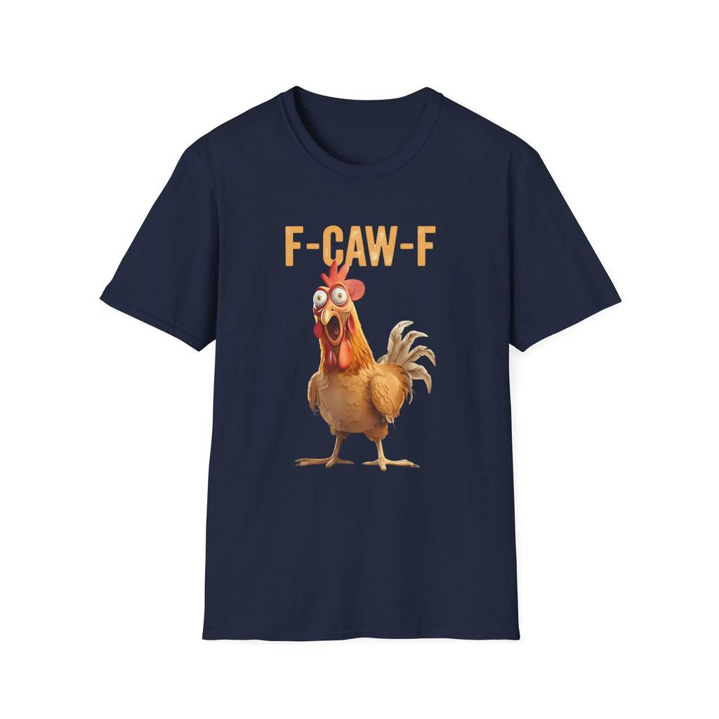 Funny Rooster Meme T-Shirt, F-Caw-F Raven Crow Tee, Sassy Bird Lover Shirt, Moonlit Raven Graphic Top Nature Inspired Autumn Tee
