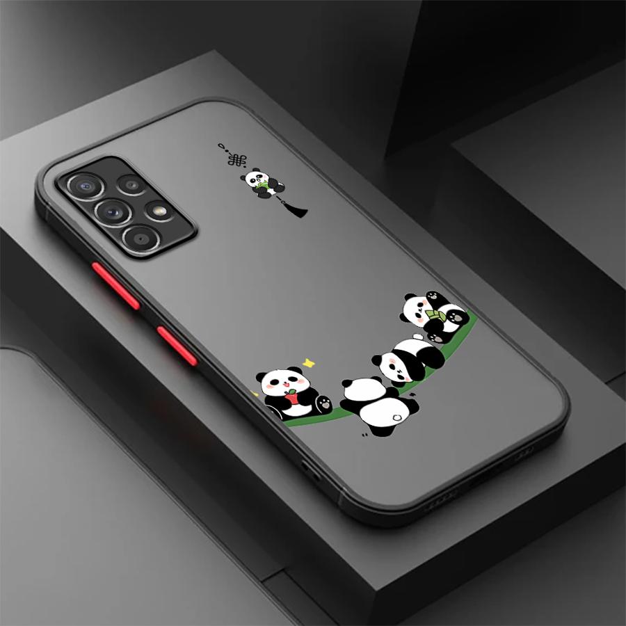 

Cartoon Cute Panda Case for Samsung Galaxy A35 A34 A36 A16 A15 A17 A52 A73 A33 A54 A14 A23 A53 A56 A55 A52S A72 Phone Cover Galaxy A56