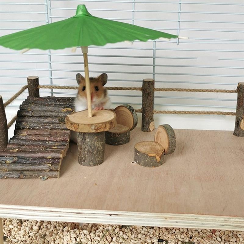 Small Pet Ladder for Hamster Cage Entertainment Jumping Platform Climbing Toy Multiple Playground Toy for Small Animals