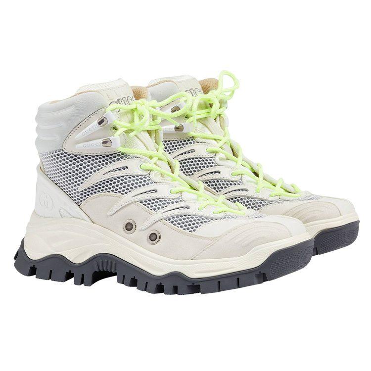 Gucci Wmns Lace Up Ankle Boot 'Grey White' Women's 701268 2KD20 9094