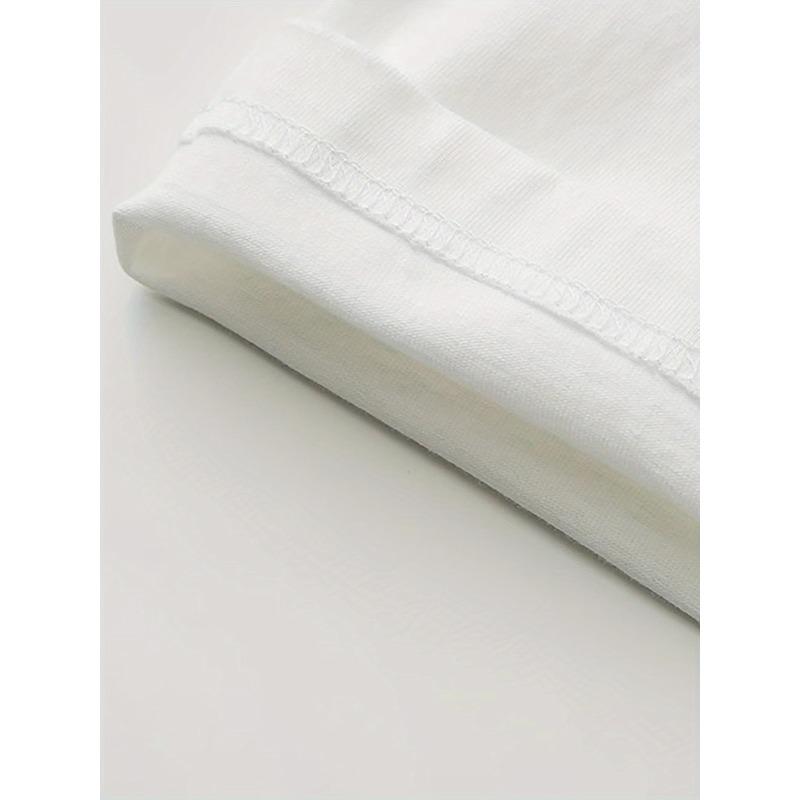 Europäische Größe 1 Stück, Vogel Damen-T-Shirt, lässiges kurzärmeliges T-Shirt, leicht dehnbar, Stoff, normale Länge, Buchstabendesign
