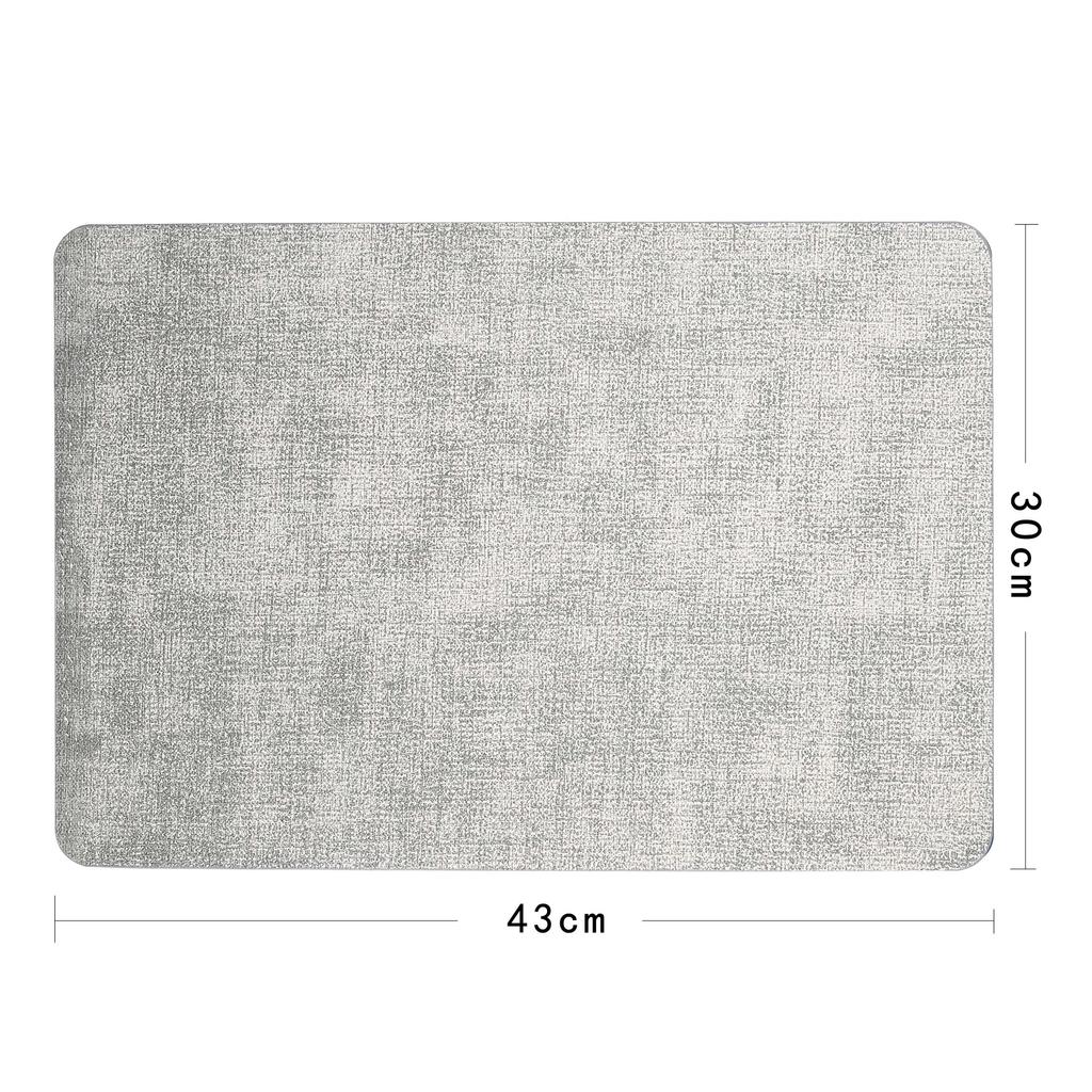 PU leather placemat, Nordic Japanese cloth-patterned Western placemat, hotel square dining table mat, thickened and waterproof