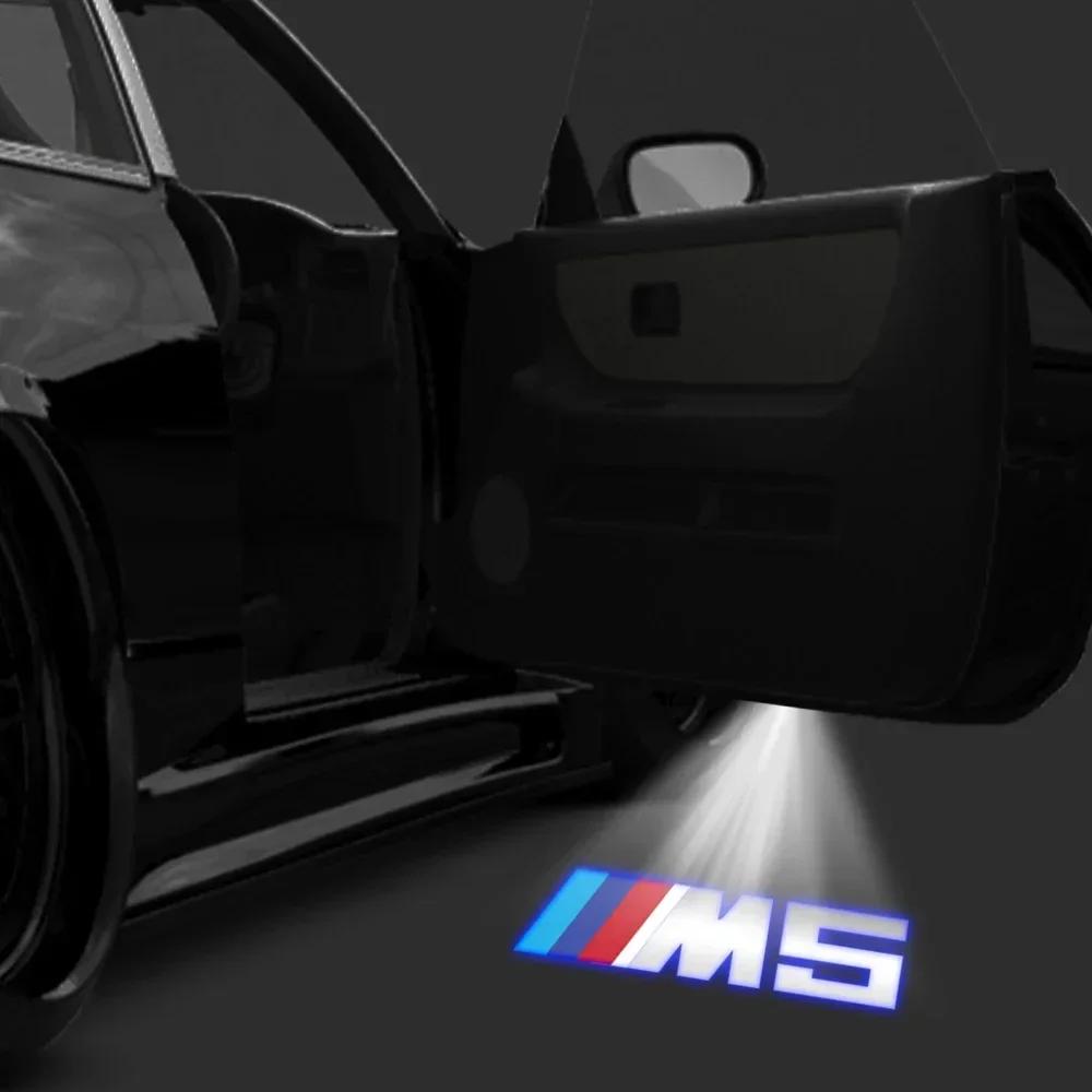 2/4 Pezzi lampada di benvenuto a LED per portiera d'auto è adatta Per BMW E90E91E92E93E60E61F10f07E63E64F12f3F30E87 lampada decorativa. accessori per auto