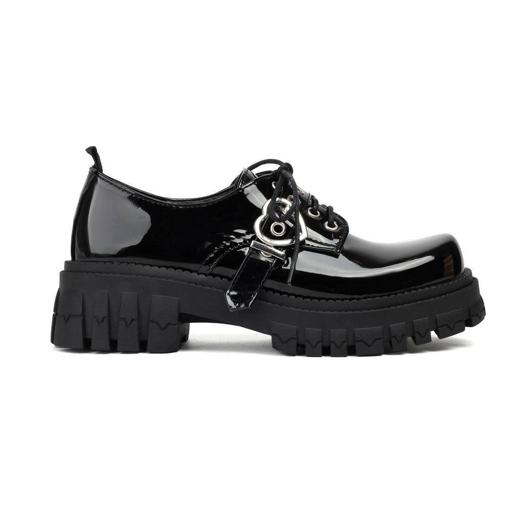 Spring New Platform Small Leather Shoes New British Style One-word Buckle Mary Jane Muffin and Jk Uniform Shoes Women