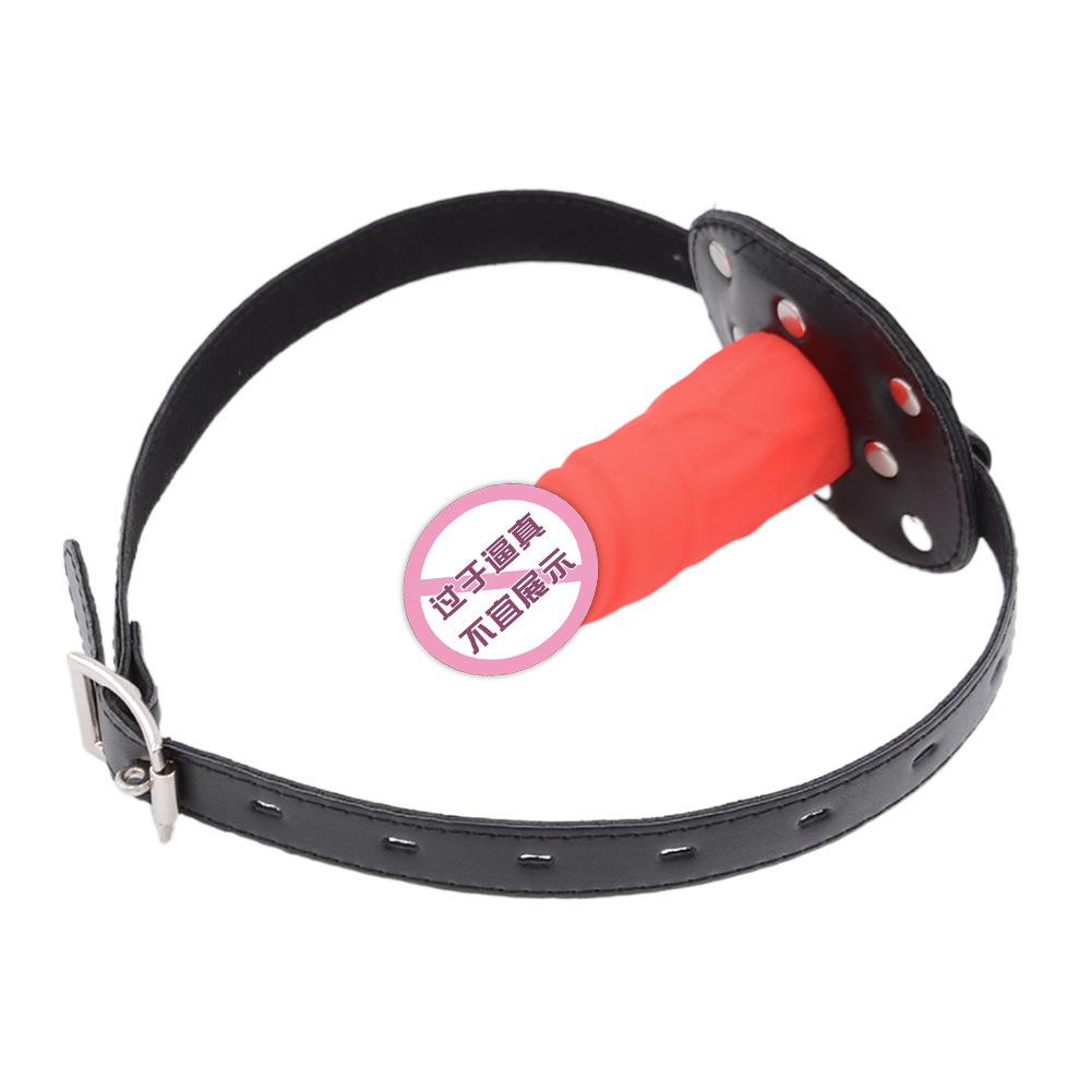 SM Silicone Dildos Ball Gag Deep Throat Penis Mouth Ball Sexy Sex Toy Adult Sex Supplies Female Slave Binding Training