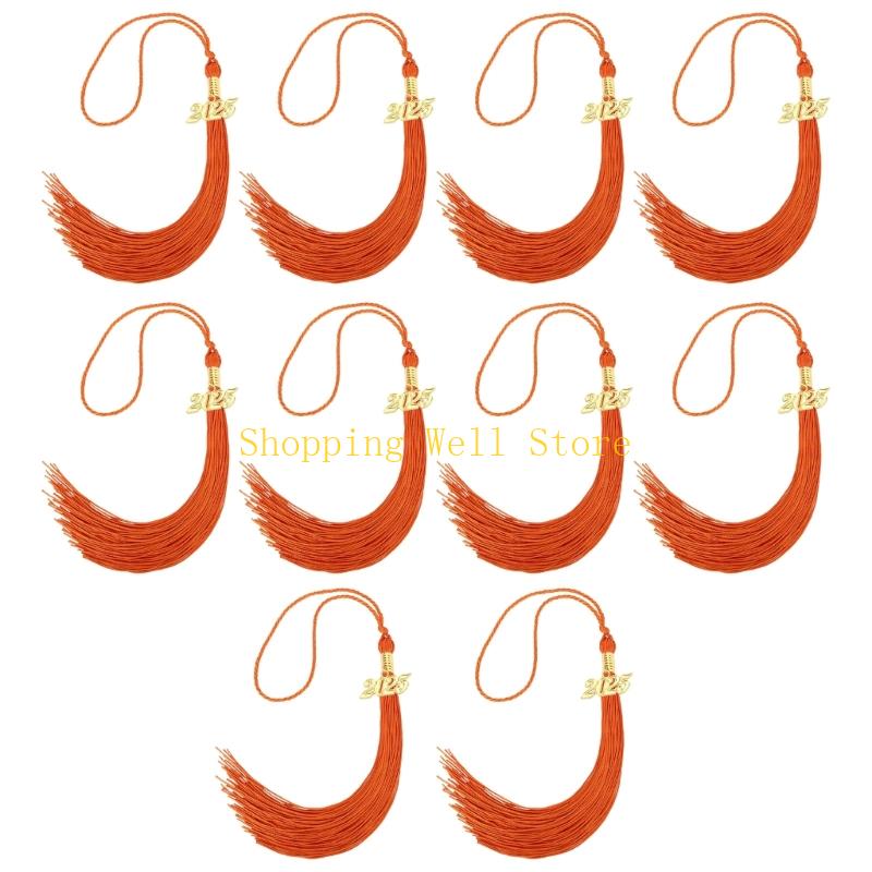 KX4B 10Pcs Class of 2025 Graduation Hat Tassels Graduation Hat Tassels For Graduates