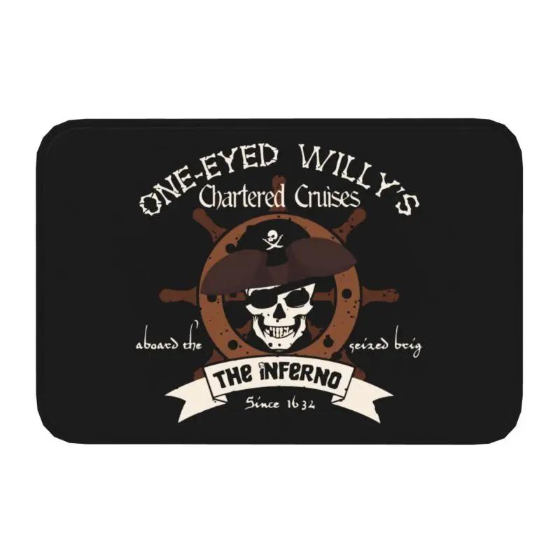 The Goonies Logo Doormat Non-Slip Entrance Kitchen Door Floor Mats Never Say Die Sloth Chunk Fratelli Skull Pirate  Carpet Rug