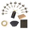 50pcs Vintage Key Bottle Opener Pendant With Escort Card Tags Ribbon Party Favors For Wedding Patty Decoration