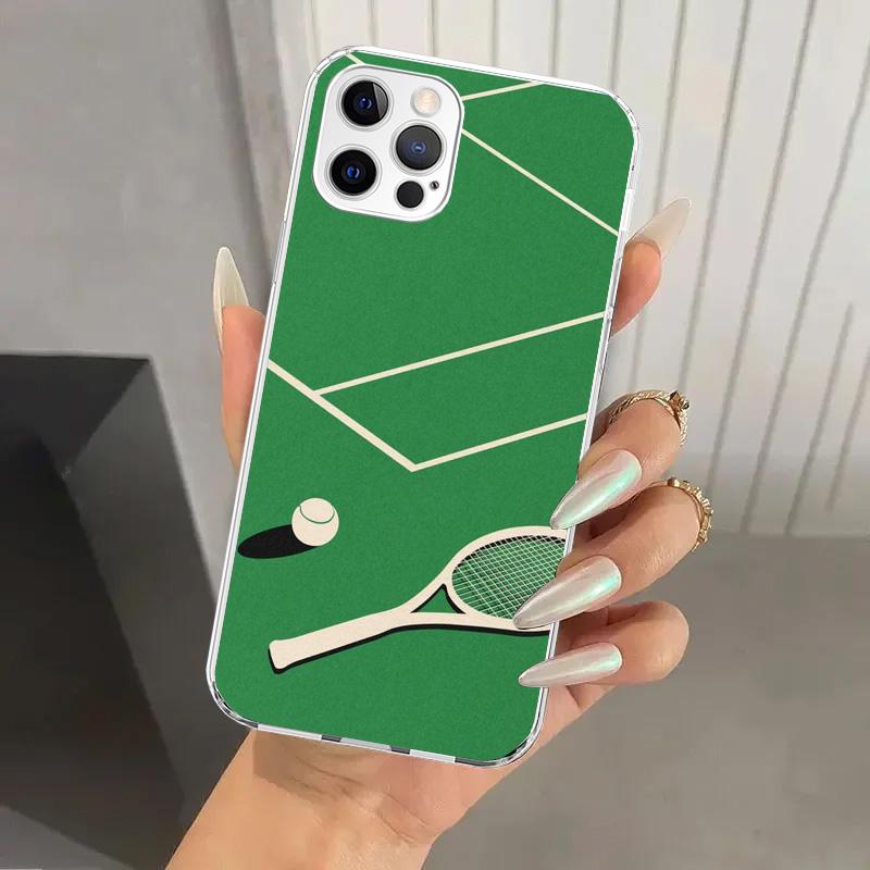 Tennis Sport Phone Case for Iphone 17 Air 16 15 Plus 14 13 Mini 12 11 Pro Max 16E 7 8 SE 2020 Soft Funda Print Shell 17 Air 16 1
