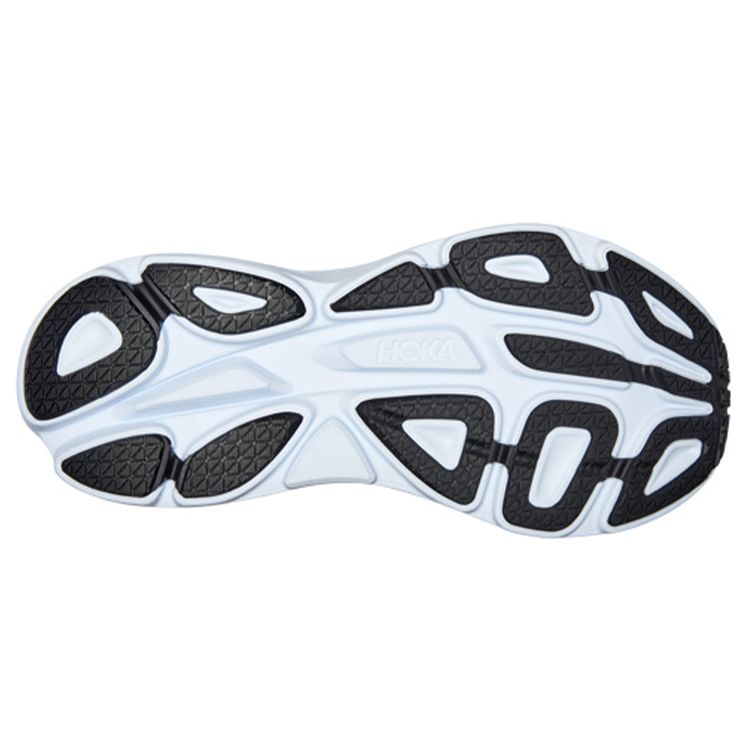HOKA Bondi 8 2E Wide Black White Men Sneakers 1127953-BWHT
