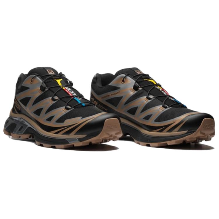 SALOMON Xt-6 Comfortable Durable Low-Top Running Shoes Unisex Running Shoes Black Brown 475824