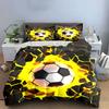 Soccer Themed 3-Piece Set Multiple Sizes Kid'S And Adults' Bedroom Exquisite 3Pc Bedding Set, Gift
