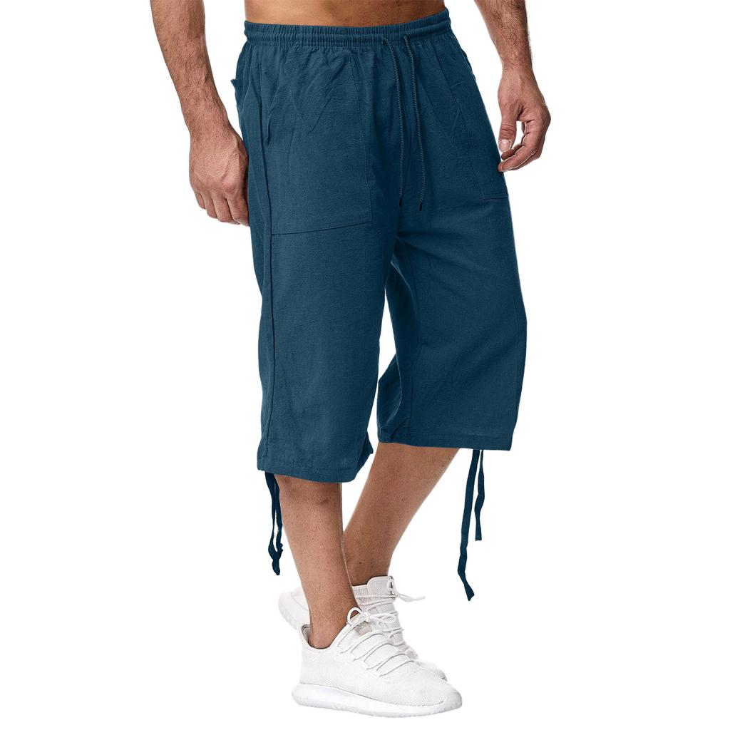 Men'S Casual Cotton And Linen Sports Pants, 70% Casual Pants