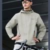 Li Ning Solid Color Zipper Hooded Fleece Sports Jacket Men Jackets Stone-Grey AFDT835-1