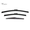 Non Destructive Buckle Wipers 3Pcs 24" 14" 10" Windshield Wiper Blades Replacement for MG ZS ZST EV Car Parts 2017-2024, Front And Rear Kit,