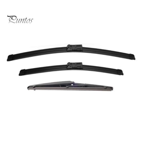 Non Destructive Buckle Wipers 3Pcs 24" 14" 10" Windshield Wiper Blades Replacement for MG ZS ZST EV Car Parts 2017-2024, Front And Rear Kit,