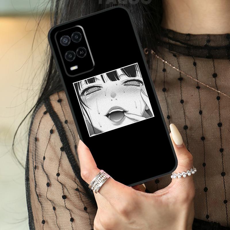 Sad Japanese Girl Case For Oppo A5 Pro A15 A17 A57 A77 A18 A38 A58 A78 A98 A94 A74 A54 A40 A60 A80 A96 A76 A16